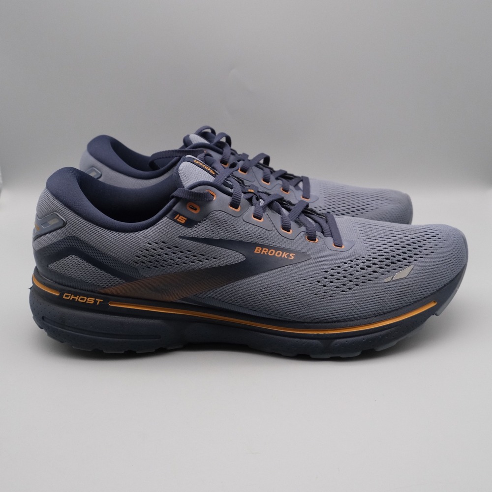 Brooks Ghost 15 Mens Blue Orange Running Sneakers Athletic 13 1103931D025 - Picture 12 of 12